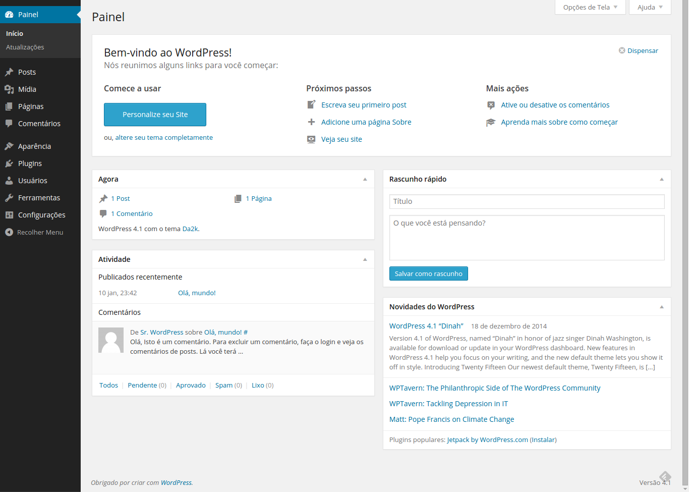 Criação de Sites WordPress