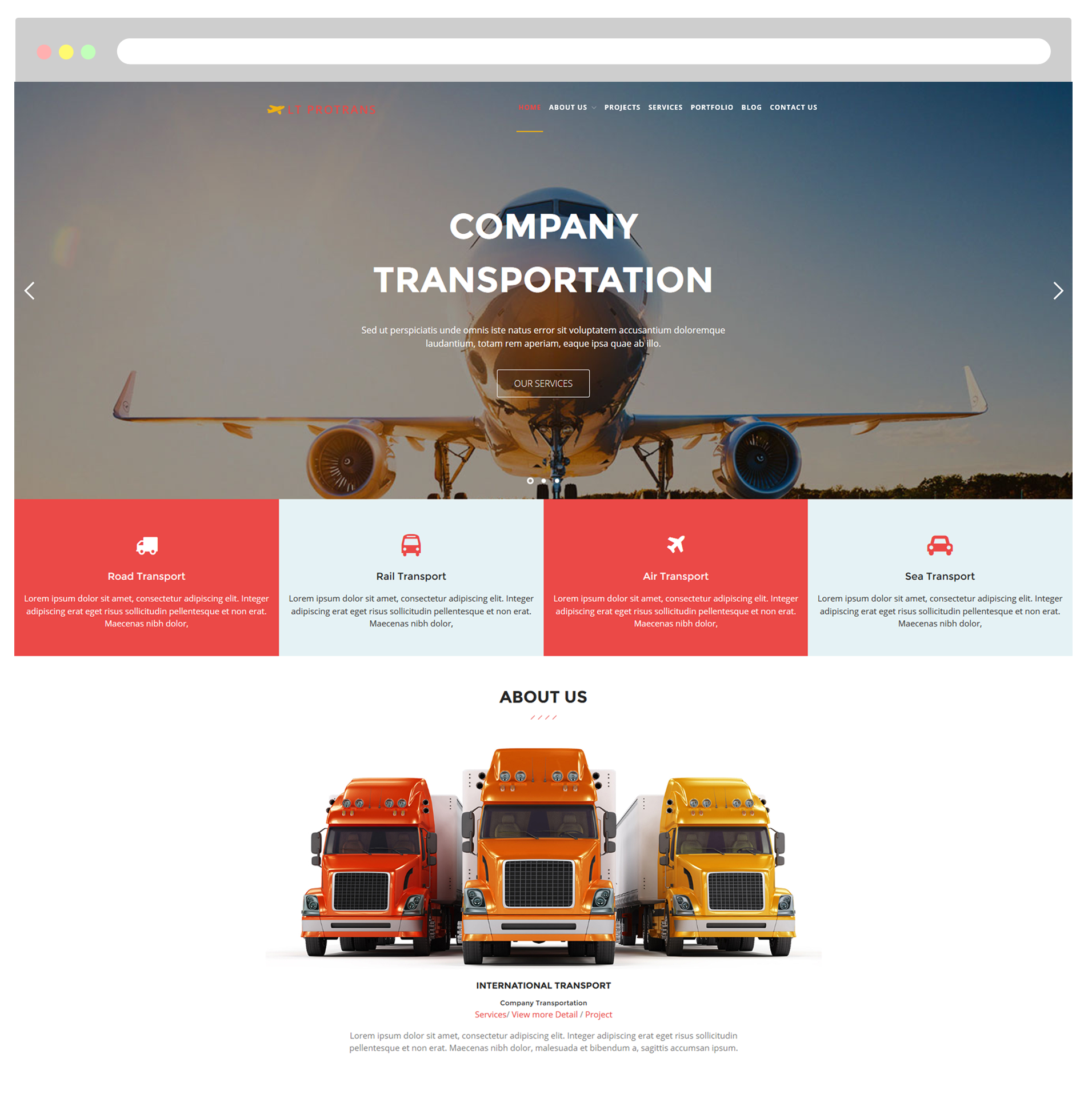 Criação de sites para transportadoras