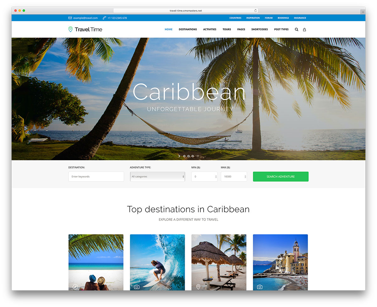 Criação de sites para agência de viagens