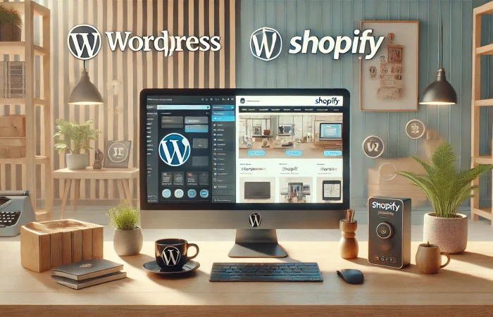 Comparação entre WordPress e Shopify para lojas online